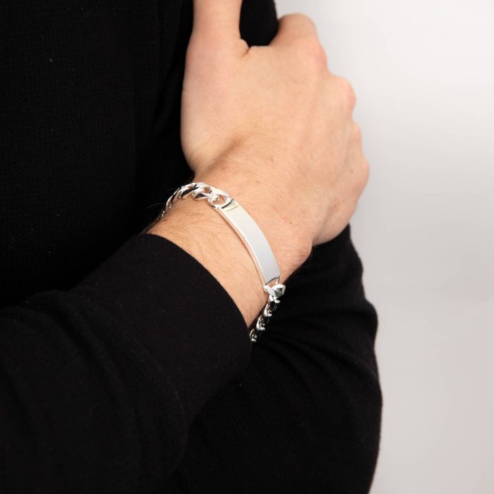 Heavyweight ID Bar Curb Bracelet