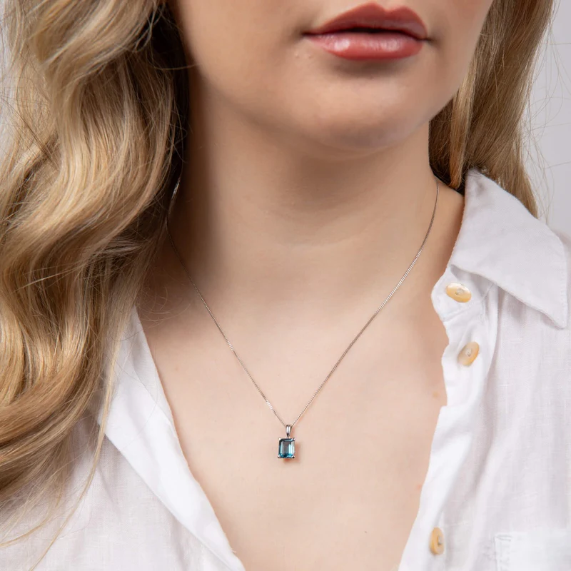London Blue Topaz Pendant - Image 3