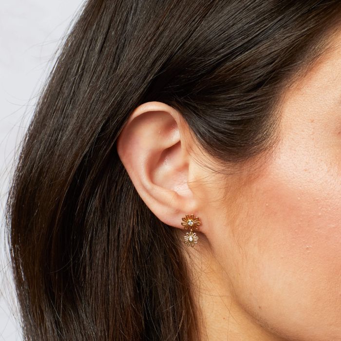 Laura Ashley Thorncliff Daisy Drop Earrings - Image 2