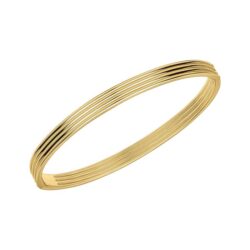 Ridged Hinged Bangle