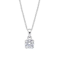 Double Claw Solitaire Pendant