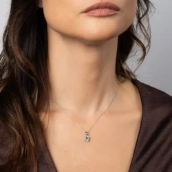 Double Claw Solitaire Pendant