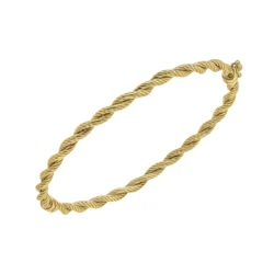 9ct Yellow Gold Rope Twist Bangle