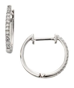 Diamond Huggie Earrings