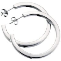 E165 Square-Cut Hoop EARRING