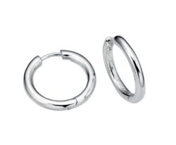 Silver Huggie Earrings