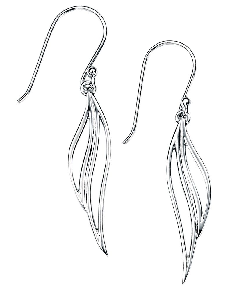 Open Leaf Drop EARRING
