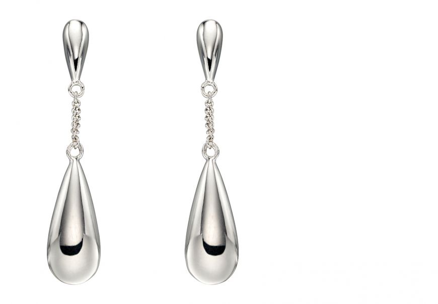 Double Teardrop Earrings With Diamonds main image 0