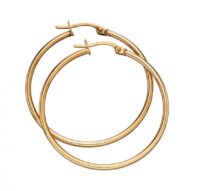Gold Hinged Hoop Earrings