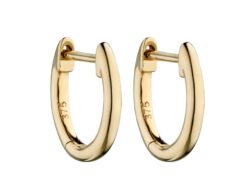 Huggie Hoop Earrings in 9ct Gold 11mm