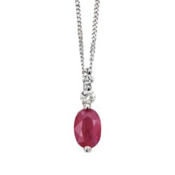 Diamond & Ruby Pendant
