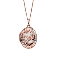 Silver And Rose Gold Rose Bush Locke